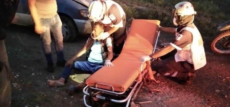 Dos lesionados dejó volcadura Dos lesionados dejó volcadura