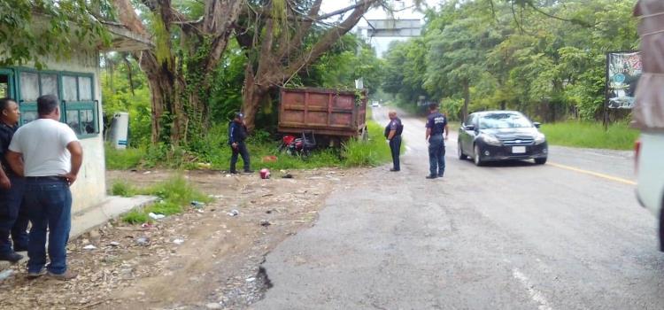 Motociclista muerto en trágico accidente Motociclista muerto en trágico accidente