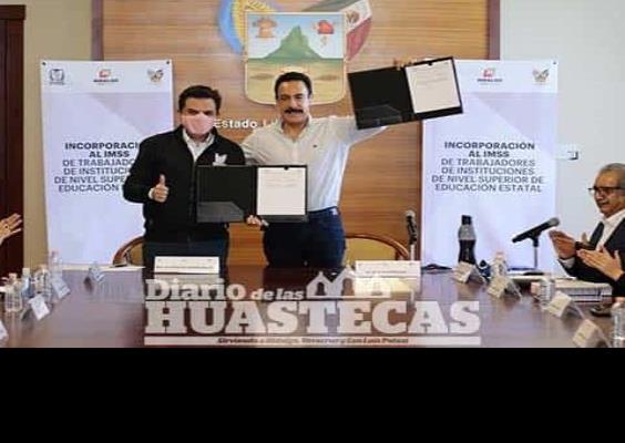 Firman convenio titular del IMSS y Gobernador