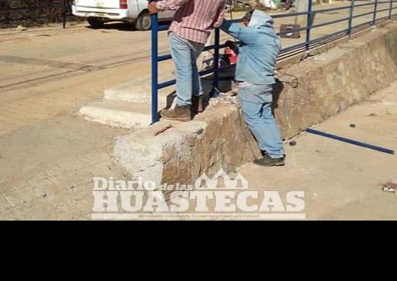 Colocan barandal en perímetro