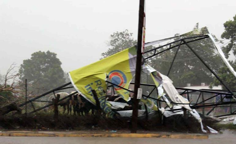 Huracán Nora dejó a cientos de afectados