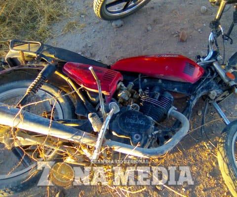 Motociclista  se accidentó