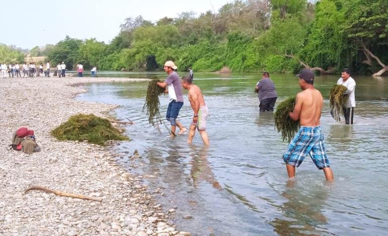 Limpiaron la orilla del río Calabozo en Platón