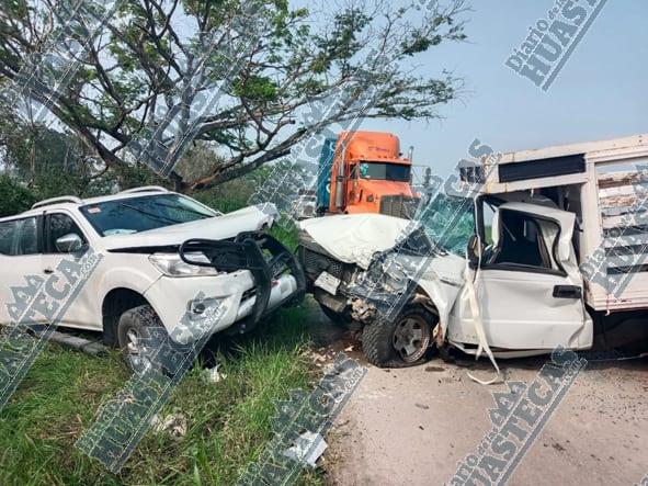 Tres heridos en fuerte choque en El Higo