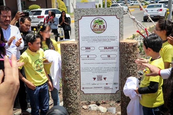 Inaugura Coesbioh primer Oasis Urbano de Hidalgo