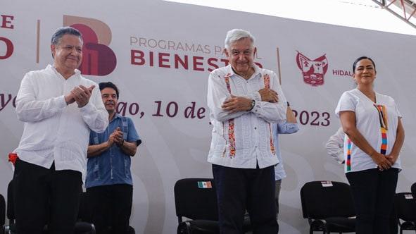 ¡Amor con amor se paga! AMLO y Menchaca supervisan Programas del Bienestar