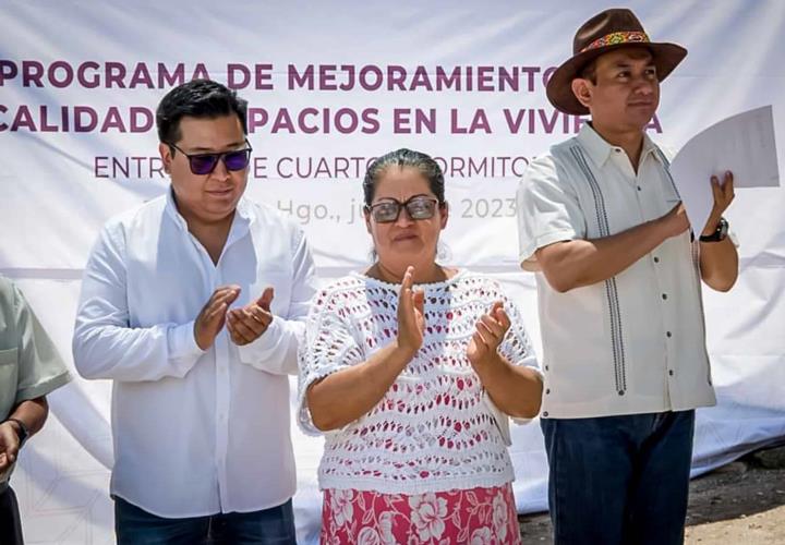 CEDSPI entregó cuartos dormitorio a familias indígenas de Tasquillo