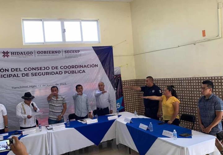 Instalaron Consejo Municipal de Coordinación de Seguridad en Tlanchinol