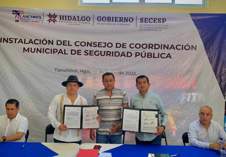 Instalaron Consejo Municipal de Coordinación de Seguridad en Tlanchinol