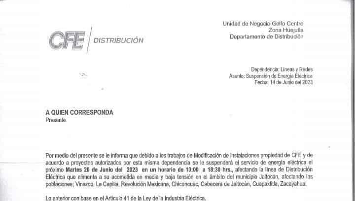 Darán mantenimiento a las líneas de electricidad Darán mantenimiento a las líneas de electricidad