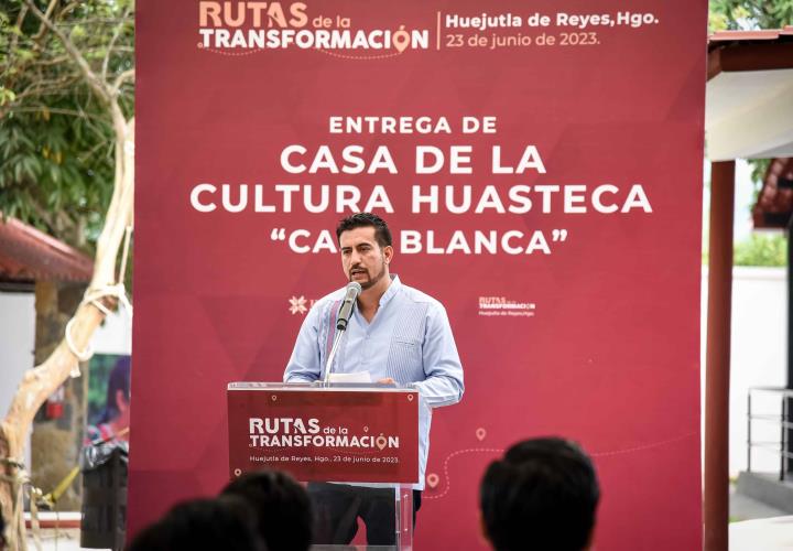Entregó Julio Menchaca la Casa de la Cultura Huasteca al pueblo de Hidalgo