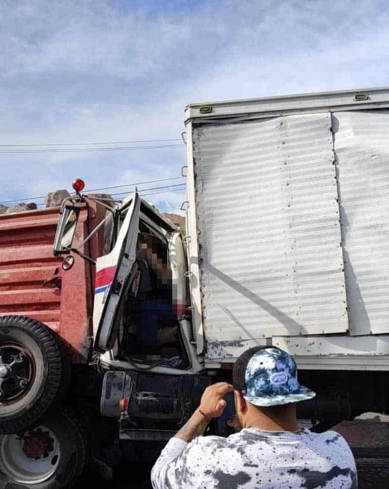 Chofer de tráiler murió aplastado