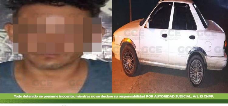 Arrestó la GCE a conductor ebrio Arrestó la GCE a conductor ebrio