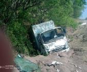 Camionero sufrió  salida de carretera