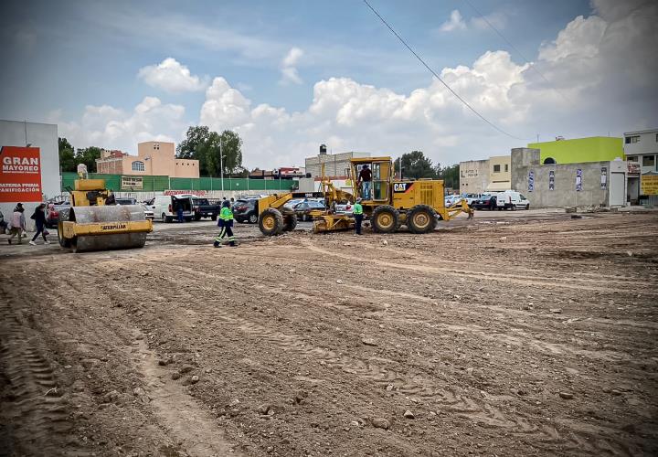 Ejecuta Gobierno de Hidalgo trabajos de rehabilitación en Central de Abasto Pachuca