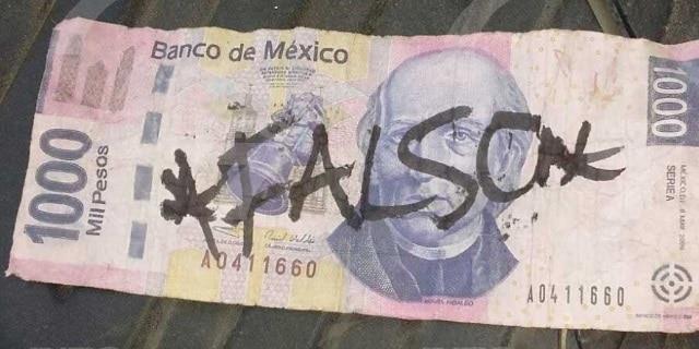 Más billetes de  $1,000 falsos