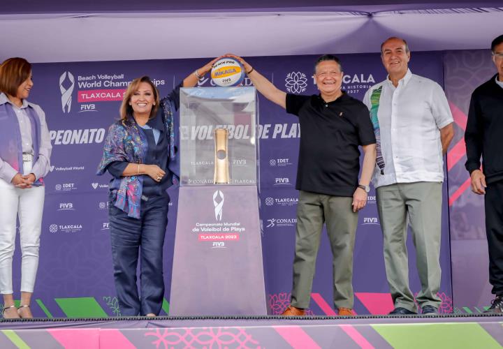 Arranca en Hidalgo el Trophy Tour del Campeonato Mundial de Voleibol de Playa Tlaxcala 2023