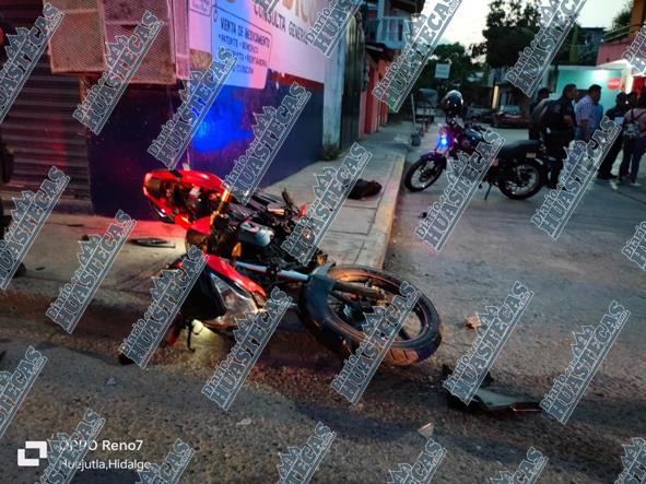 En la Constituyentes: camioneta embistió a un motociclista