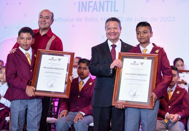 Gobierno de Hidalgo reconoce a las y los ganadores de la Olimpiada de Conocimiento Infantil