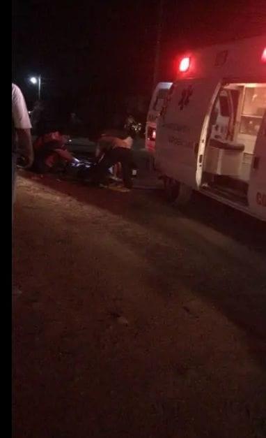 Motociclista accidentado