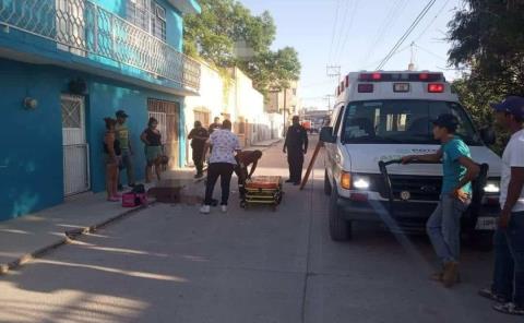 Imprudente motociclista Sufrió fuerte accidente