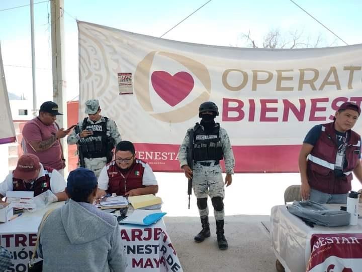 G. Nacional resguarda la entrega de apoyos