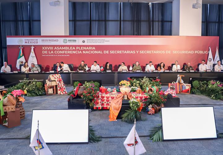 Participa Hidalgo en la Asamblea Plenaria de la Conferencia Nacional de Secretarias y Secretarios de Seguridad Pública