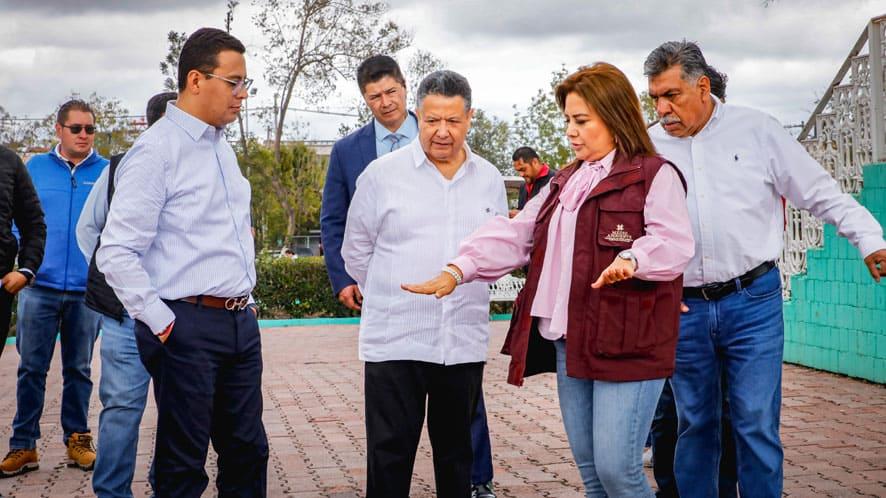 Menchaca Salazar supervisa rehabilitación del Parque de los Hombres Ilustres