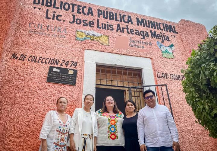 Biblioteca Regional de Actopan resguarda obra de muralistas locales e internacionales