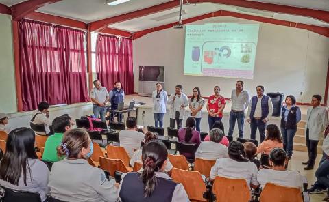 Instruye secretaria de Salud puesta en marcha de estrategias para el combate al dengue en la Jurisdicción Sanitaria de Jacala