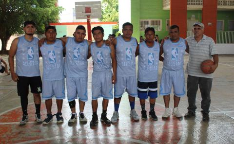 Ahuacatitla campeón en la segunda fuerza de baloncesto comunitario 
