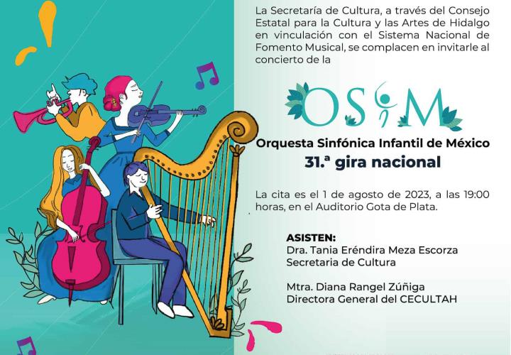 Orquesta Sinfónica Infantil de México inaugura Gira Nacional en Hidalgo