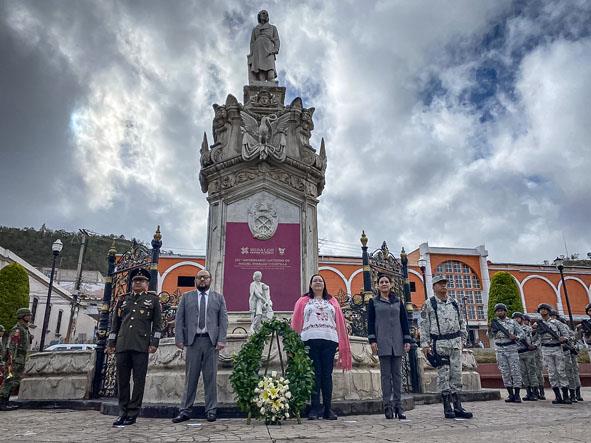 Gobierno del Estado de Hidalgo conmemoró el 212°Aniversario Luctuoso de Miguel Hidalgo y Costilla
