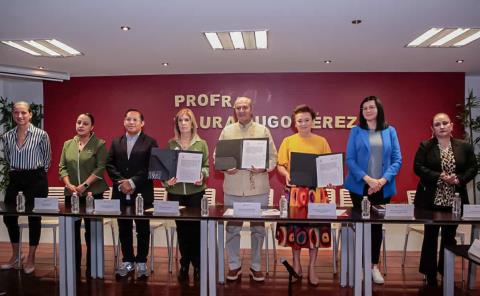 Firman convenio de colaboración SEPH-AMANC Hidalgo