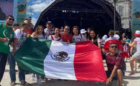 Jóvenes viajaron a un encuentro con el Papa