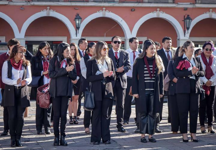 Encabezó Sebiso ceremonia de lunes cívico