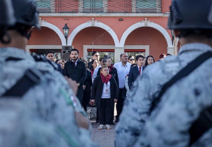 Encabezó Sebiso ceremonia de lunes cívico