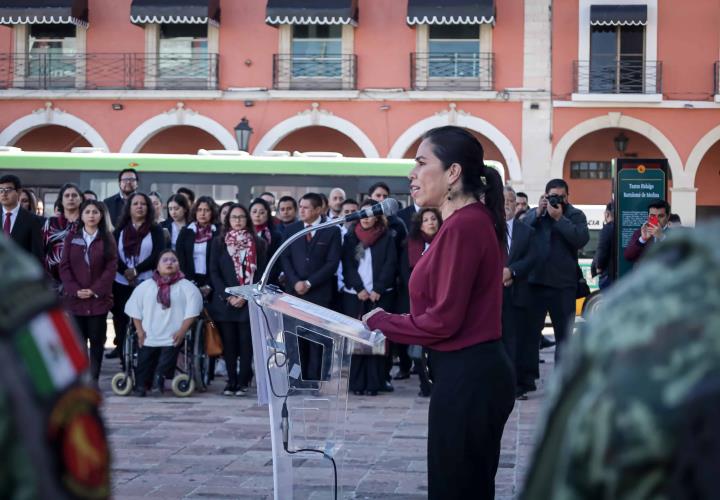 Encabezó Sebiso ceremonia de lunes cívico
