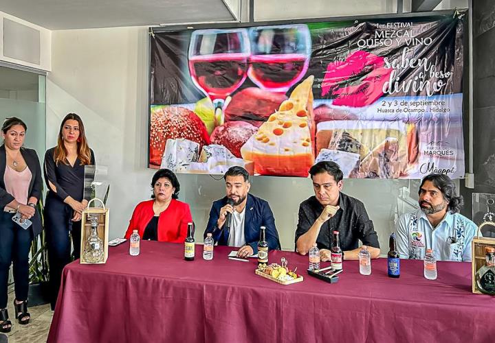 Presentan autoridades y organizadores, "Festival Mezcal, Queso y Vino" de Huasca de Ocampo