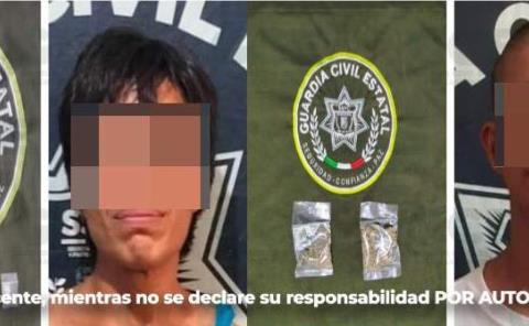 Tres detenidos por traer droga