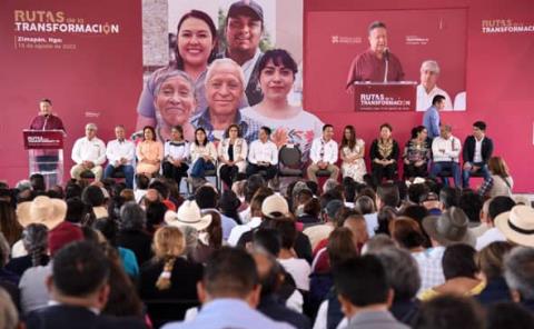 Encabeza Menchaca Salazar Rutas de la Transformación en Zimapán