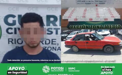 CAYÓ PRESUNTO CONTRABANDISTA