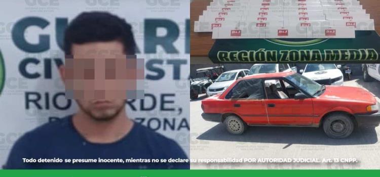 CAYÓ PRESUNTO CONTRABANDISTA