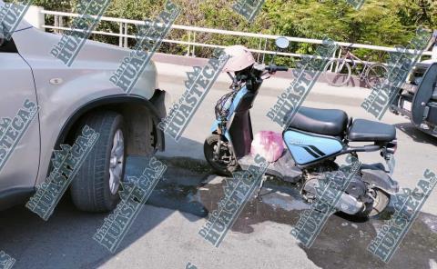 Camioneta chocó contra motociclista en la México-Tampico

