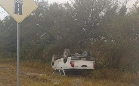 CAMIONETA DE GUSI SE VOLCÓ