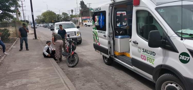 Empleada sufrió aparatosa caída