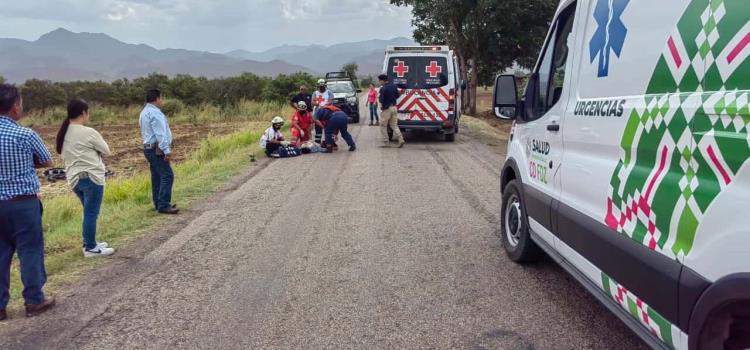 UN MOTOCICLISTA QUEDÓ MUTILADO