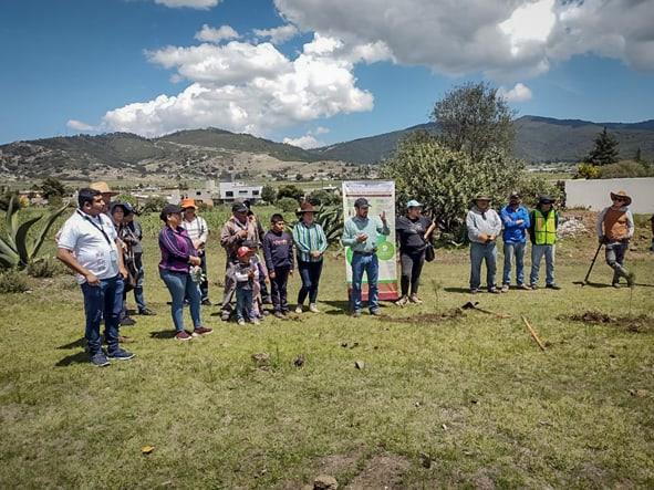 Concluye jornada de reforestación en Geoparque Comarca Minera