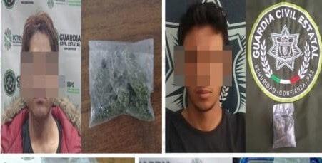 Dos capturados con marihuana