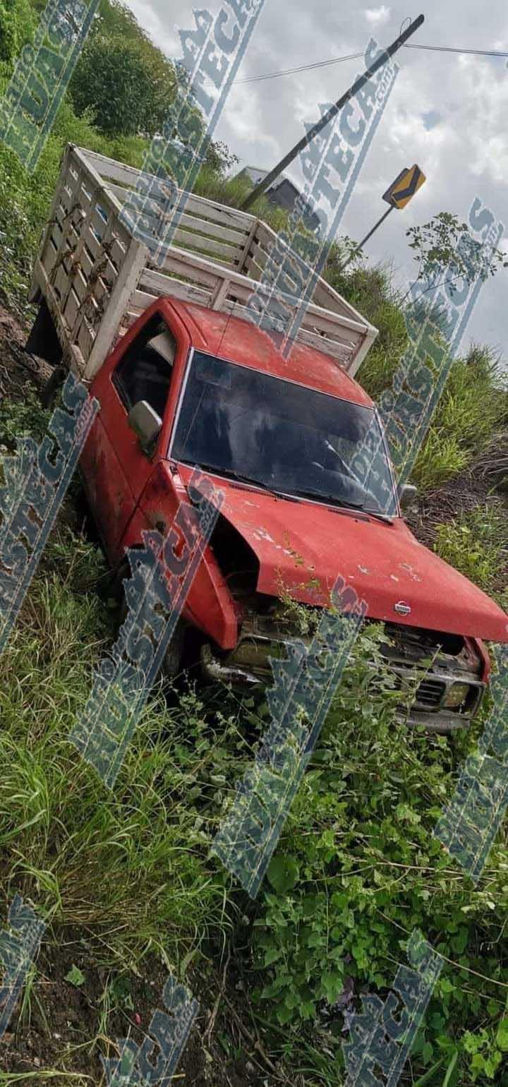 Vehículo se salió de la carretera